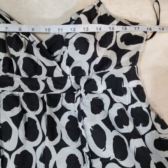 Jacob Black and White Dress Silk Blend Dress - Size 11 / 12 - Picture 6 of 8